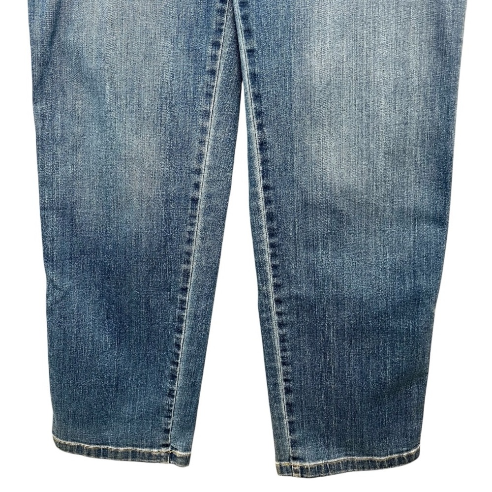 Spanx High Rise Straight Leg Pull On Stretch Jeans Vintage Indigo Womens 1X Tall - Picture 6 of 11